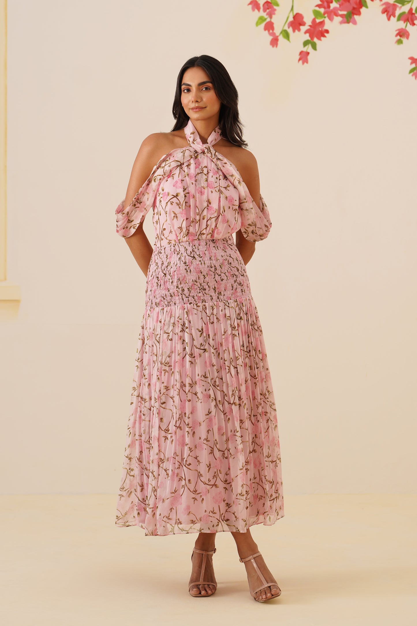 Blush bloom dress