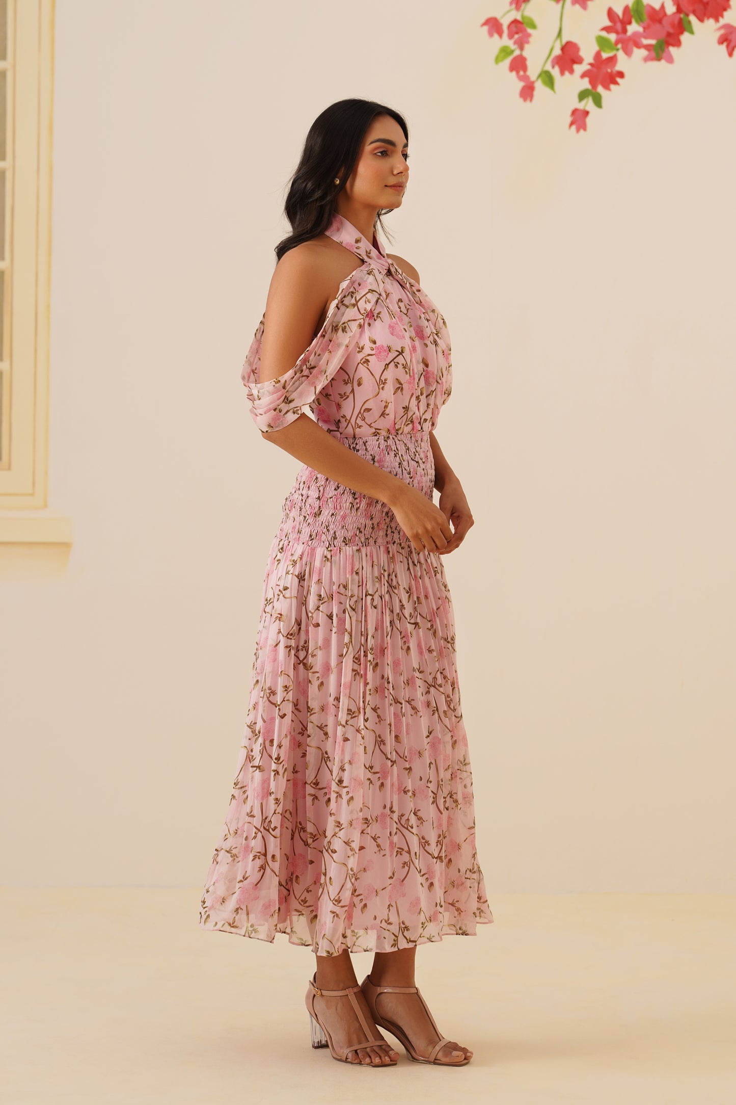 Blush bloom dress