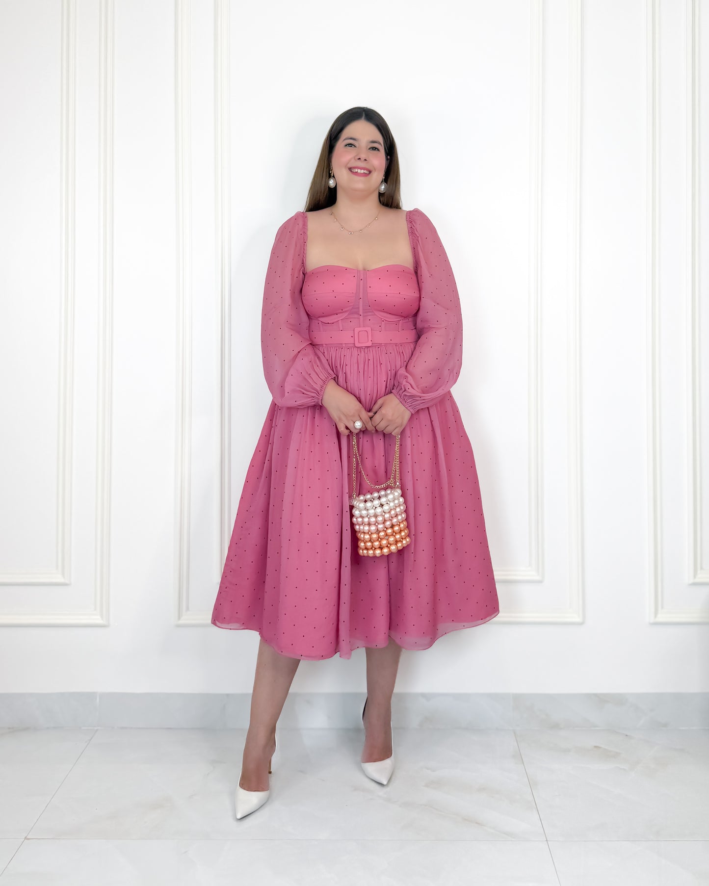 The Dior dress with sleeves