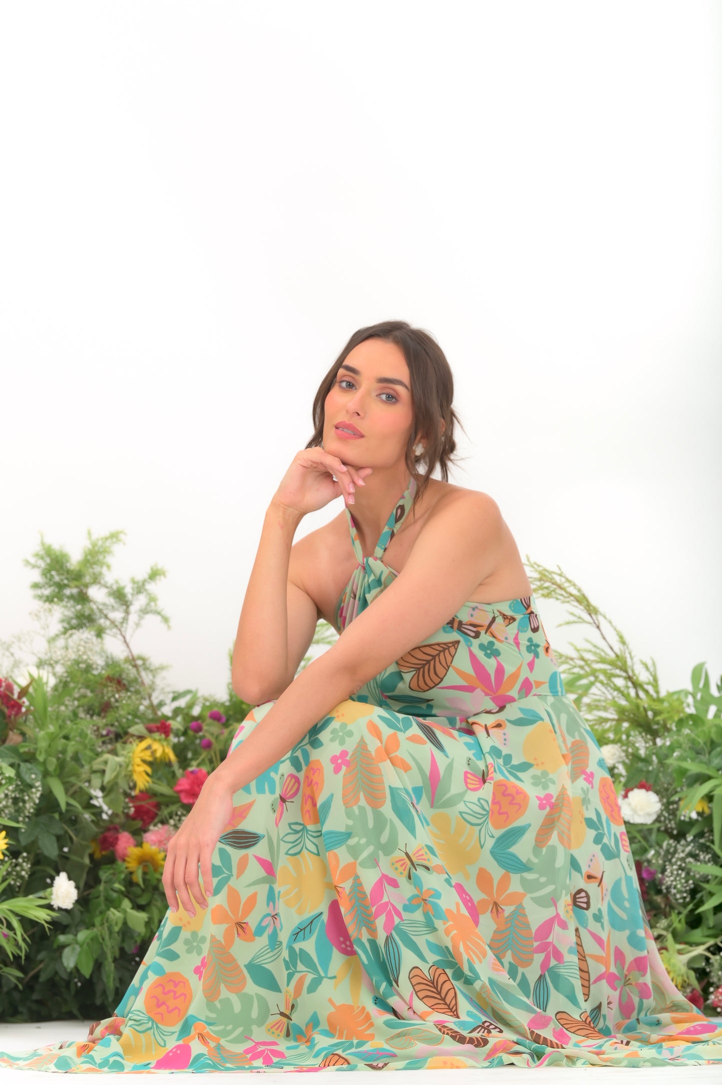 Minty elegance dress