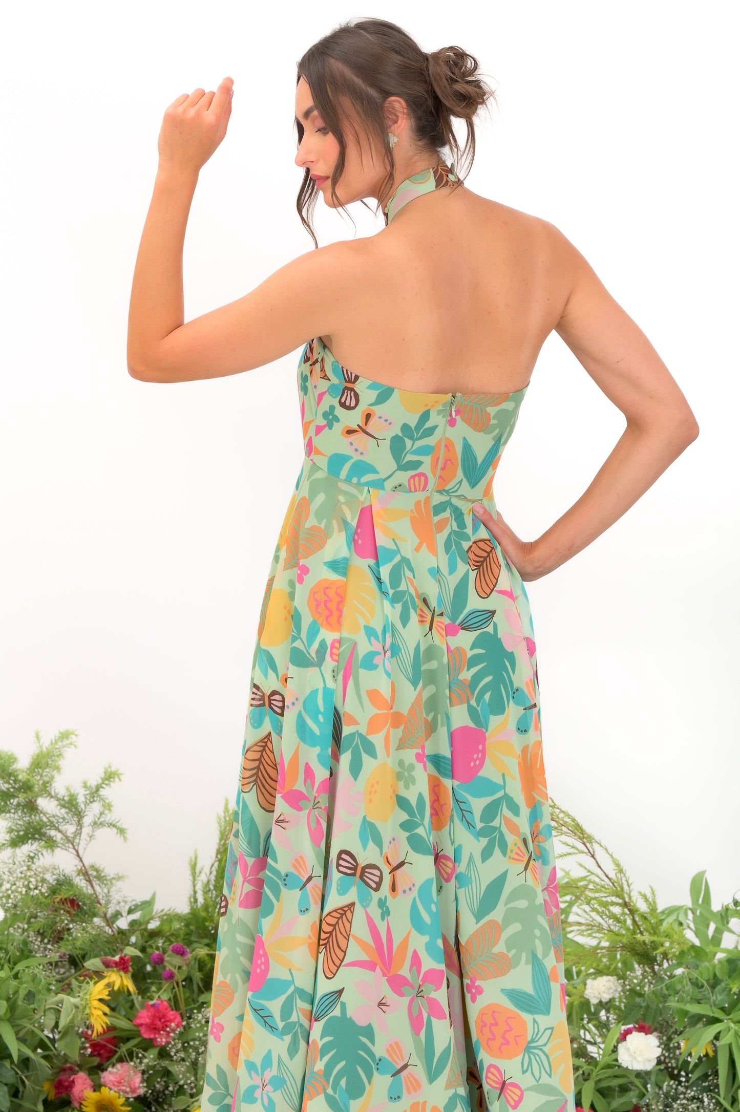 Minty elegance dress