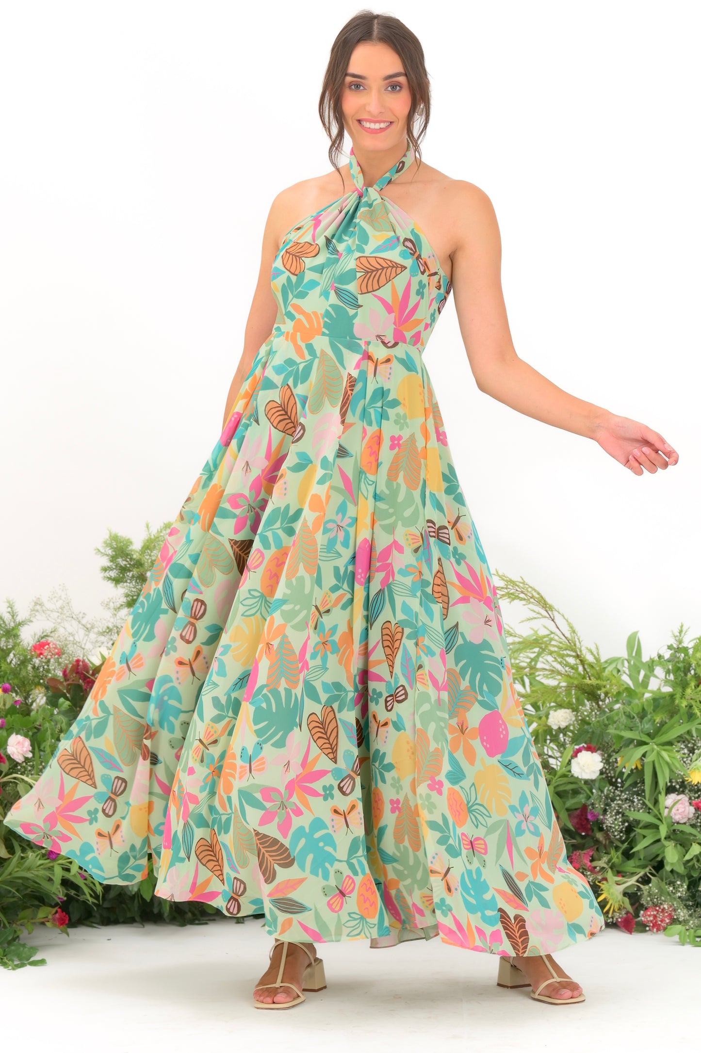 Minty elegance dress