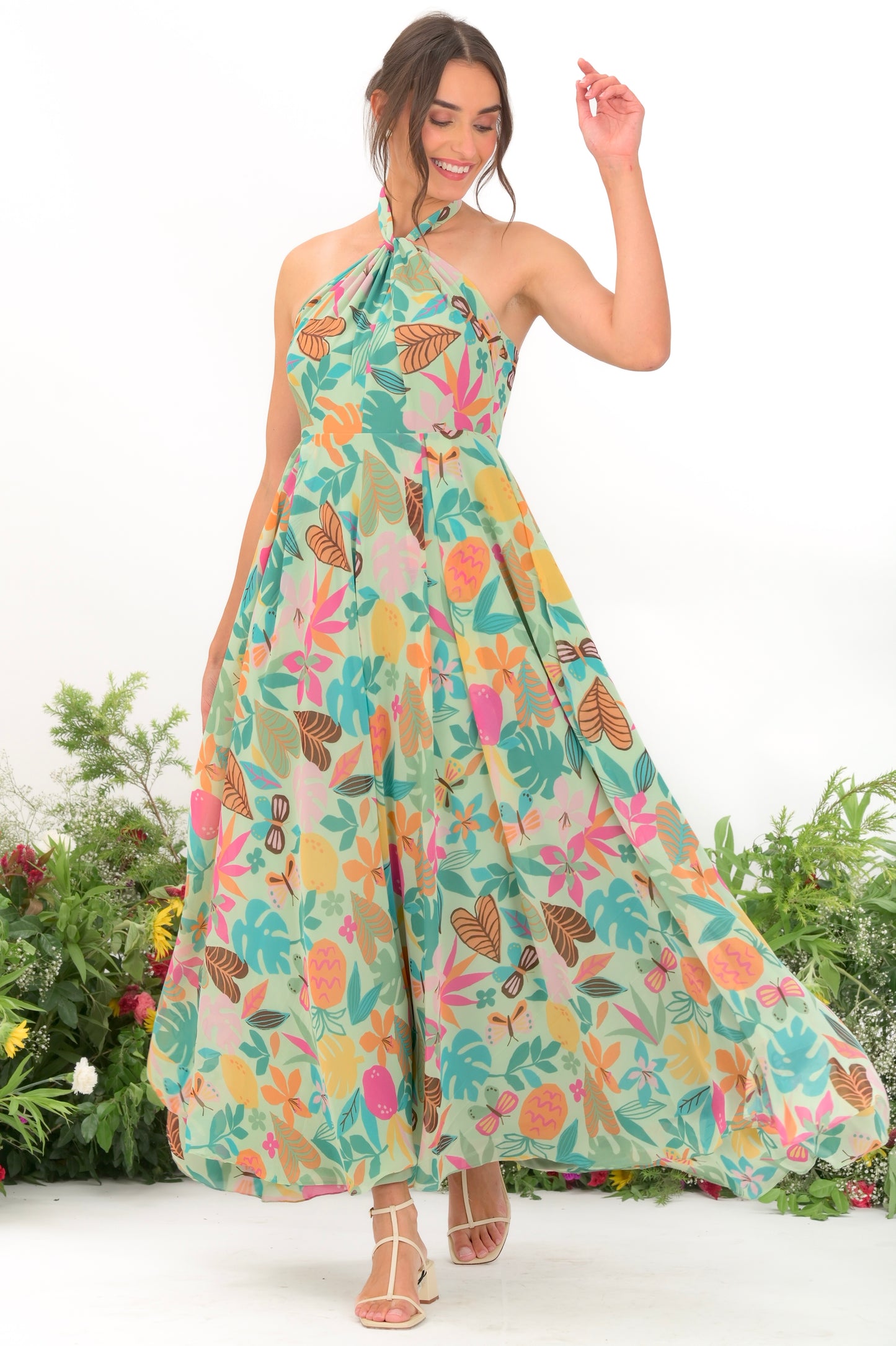 Minty elegance dress