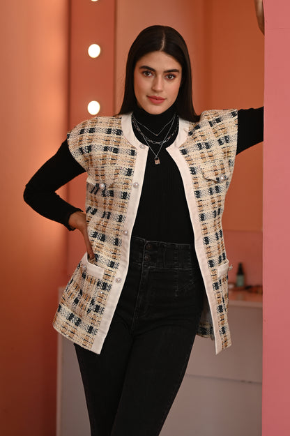 Admire(cut sleeves blazer)