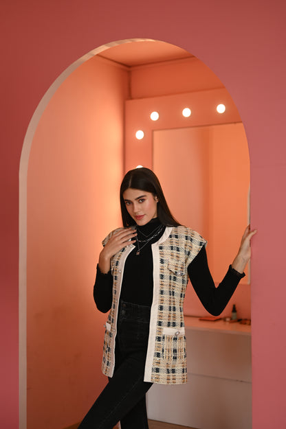 Admire(cut sleeves blazer)