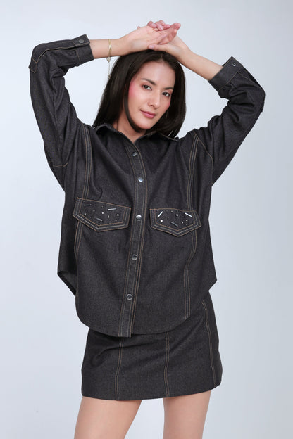 Women's Denim Co-Ord Set