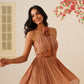 Caramel bloom dress