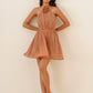 Caramel bloom dress