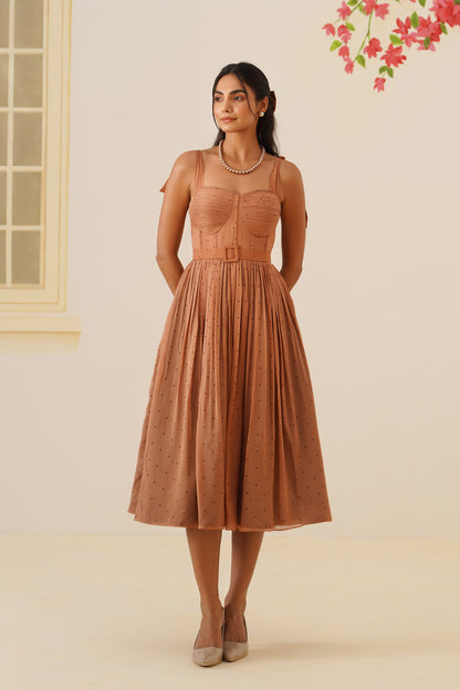 dior brown dress Mia Goth wore a Dior brown crepe satin dress during 82nd Venice International Film Festival. Visit Dior Plaza Senayan, Level 1. #WhatsOnPlazaSenayan #PlazaSenayan #DIOR