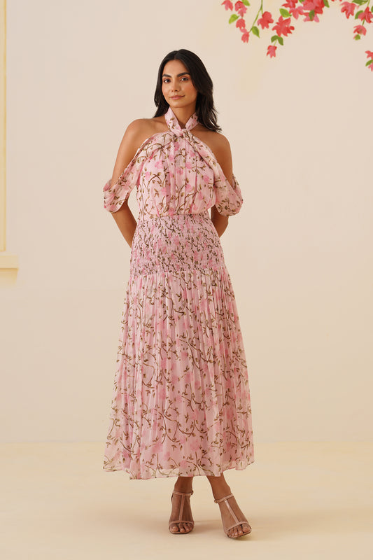 Blush bloom dress