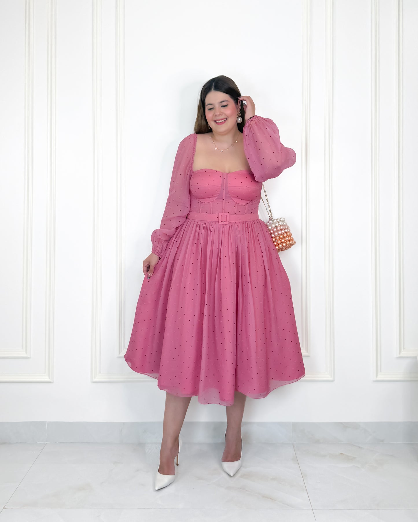 The Dior dress with sleeves