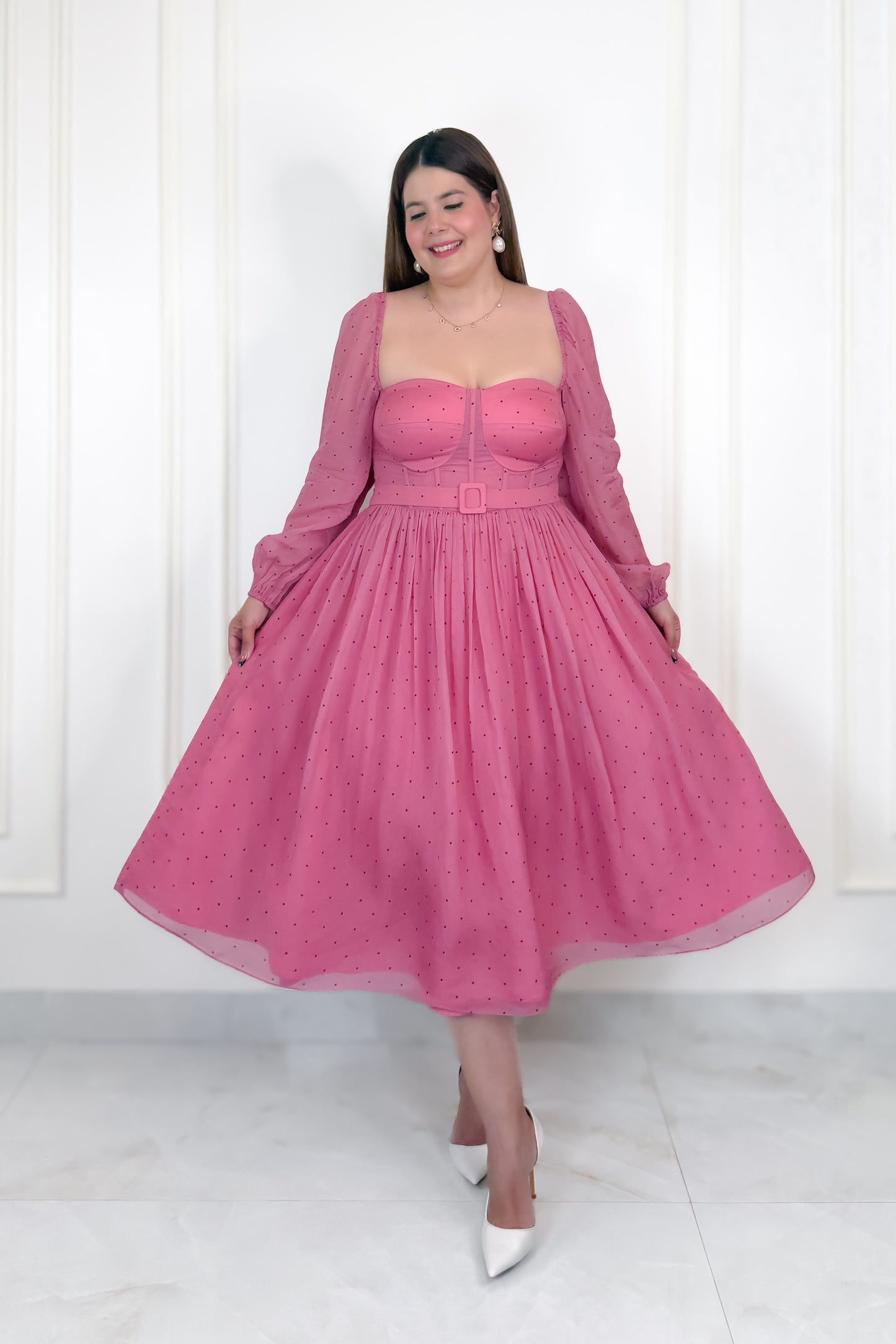 The Dior dress with sleeves